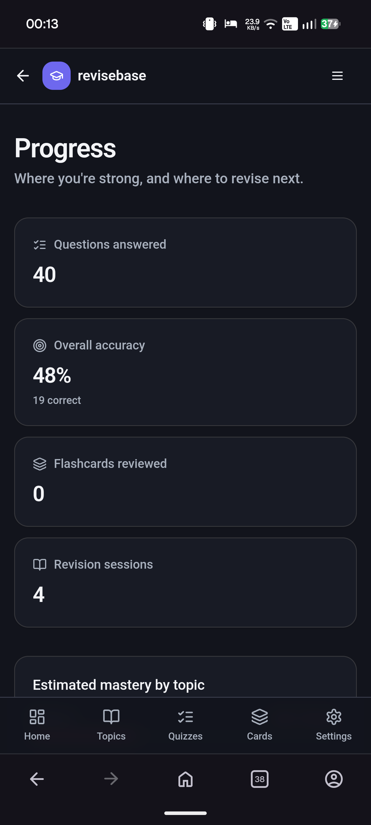 Revisebase  screenshot 1