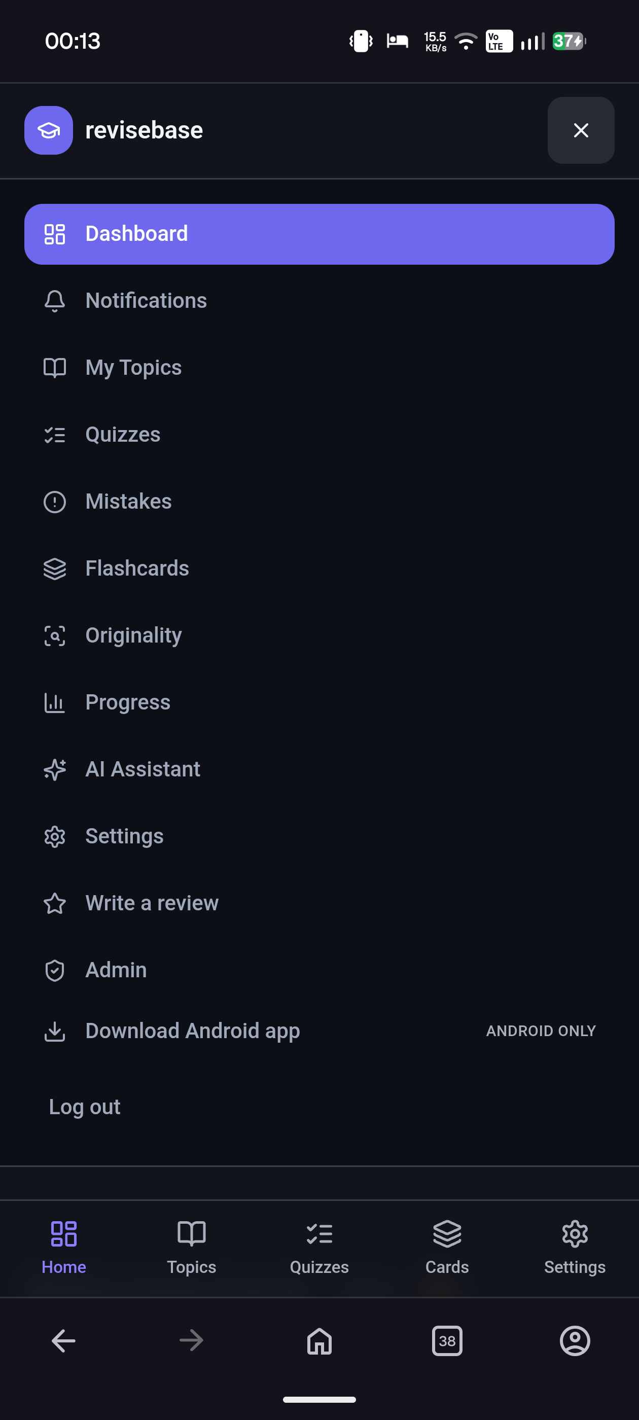 Revisebase  screenshot 3